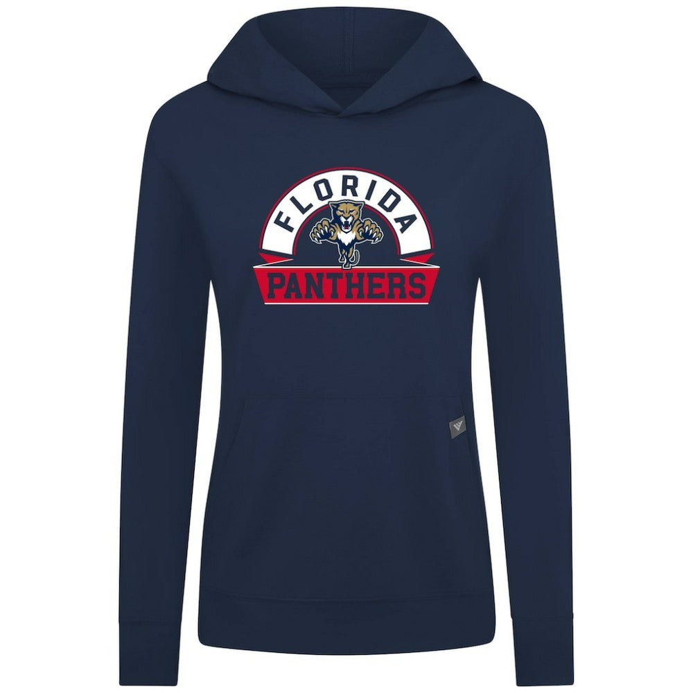 Florida Panthers - Levelwear Women's Relay Banner Arch Pullover Hoodie Navy