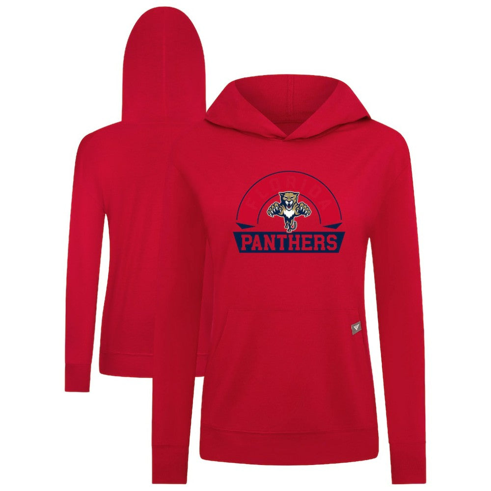 Florida Panthers - Levelwear Women's Relay Banner Arch Pullover Hoodie Red