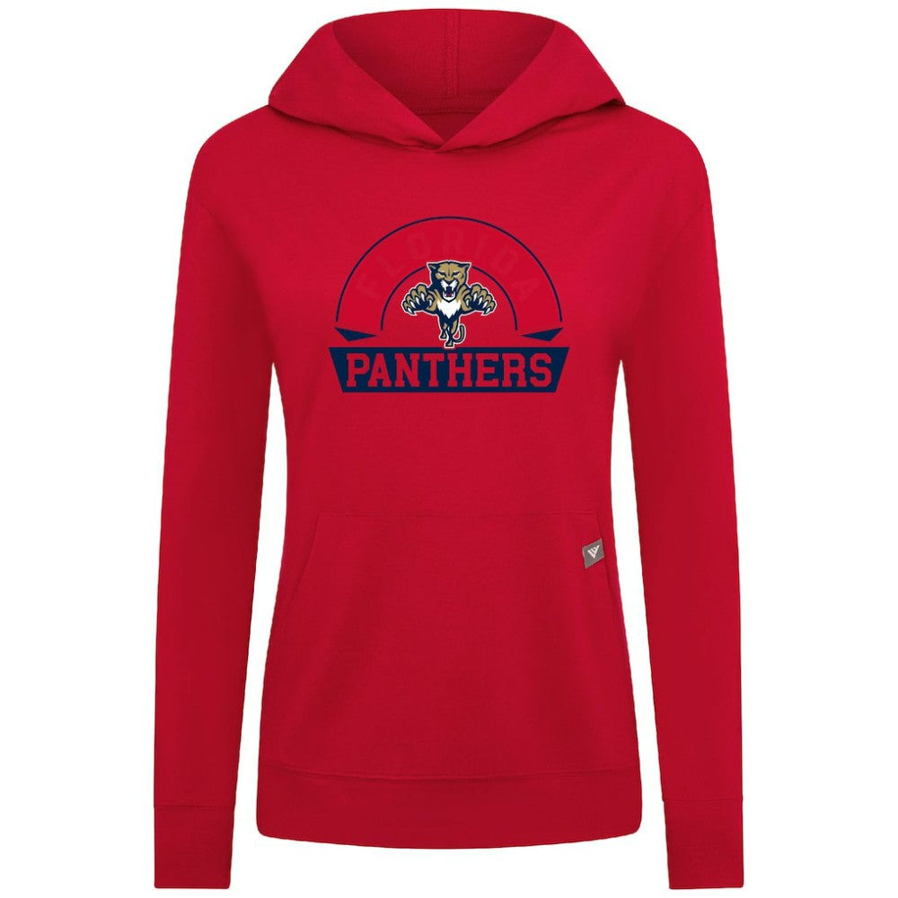Florida Panthers - Levelwear Women's Relay Banner Arch Pullover Hoodie Red