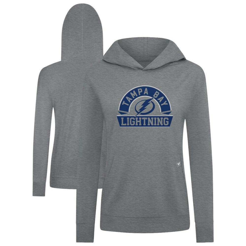 Tampa Bay Lightning - Levelwear Women's Relay Banner Arch Pullover Hoodie Gray