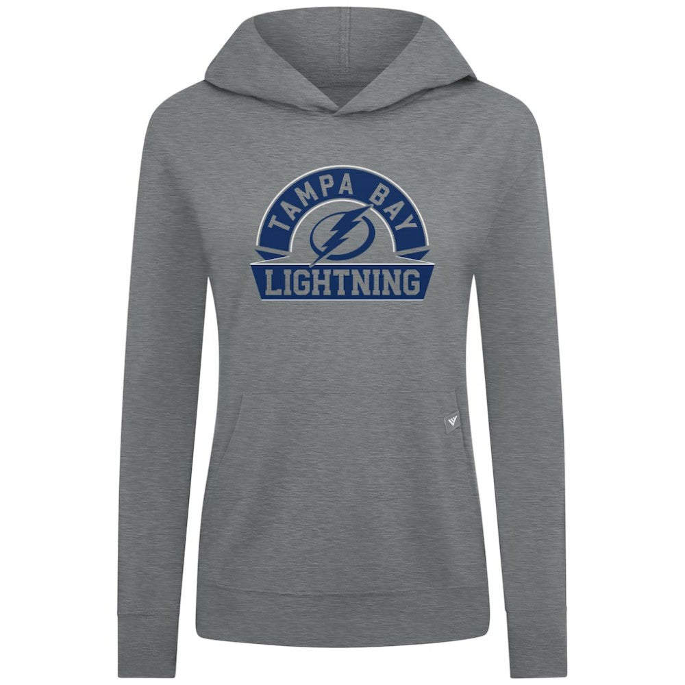 Tampa Bay Lightning - Levelwear Women's Relay Banner Arch Pullover Hoodie Gray