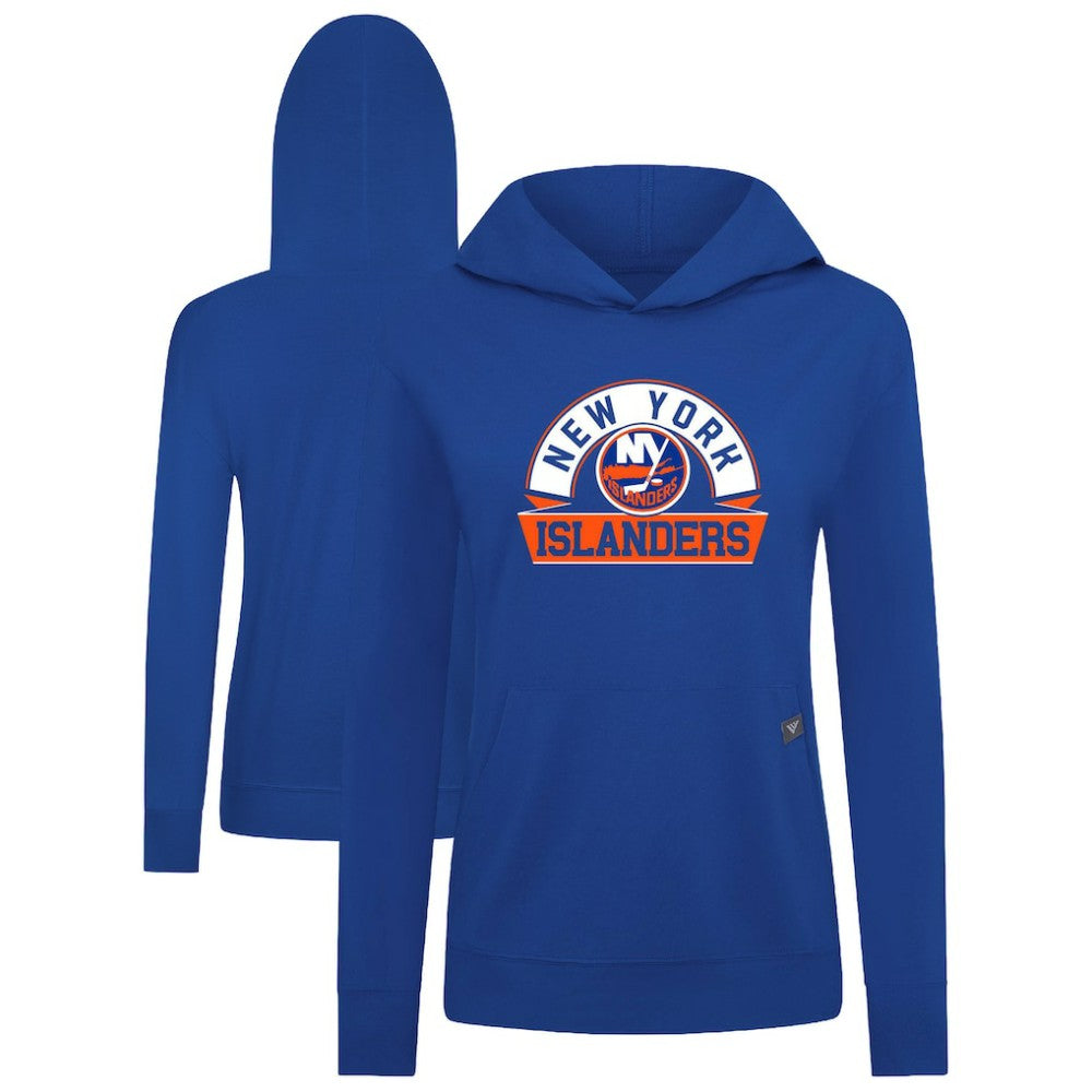 New York Islanders - Levelwear Women's Relay Banner Arch Pullover Hoodie Royal
