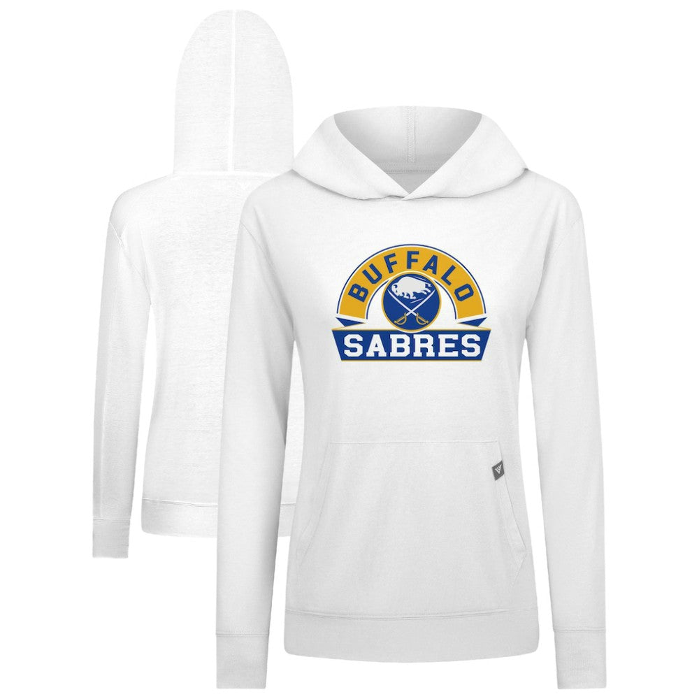 Buffalo Sabres - Levelwear Women's Relay Banner Arch Pullover Hoodie White