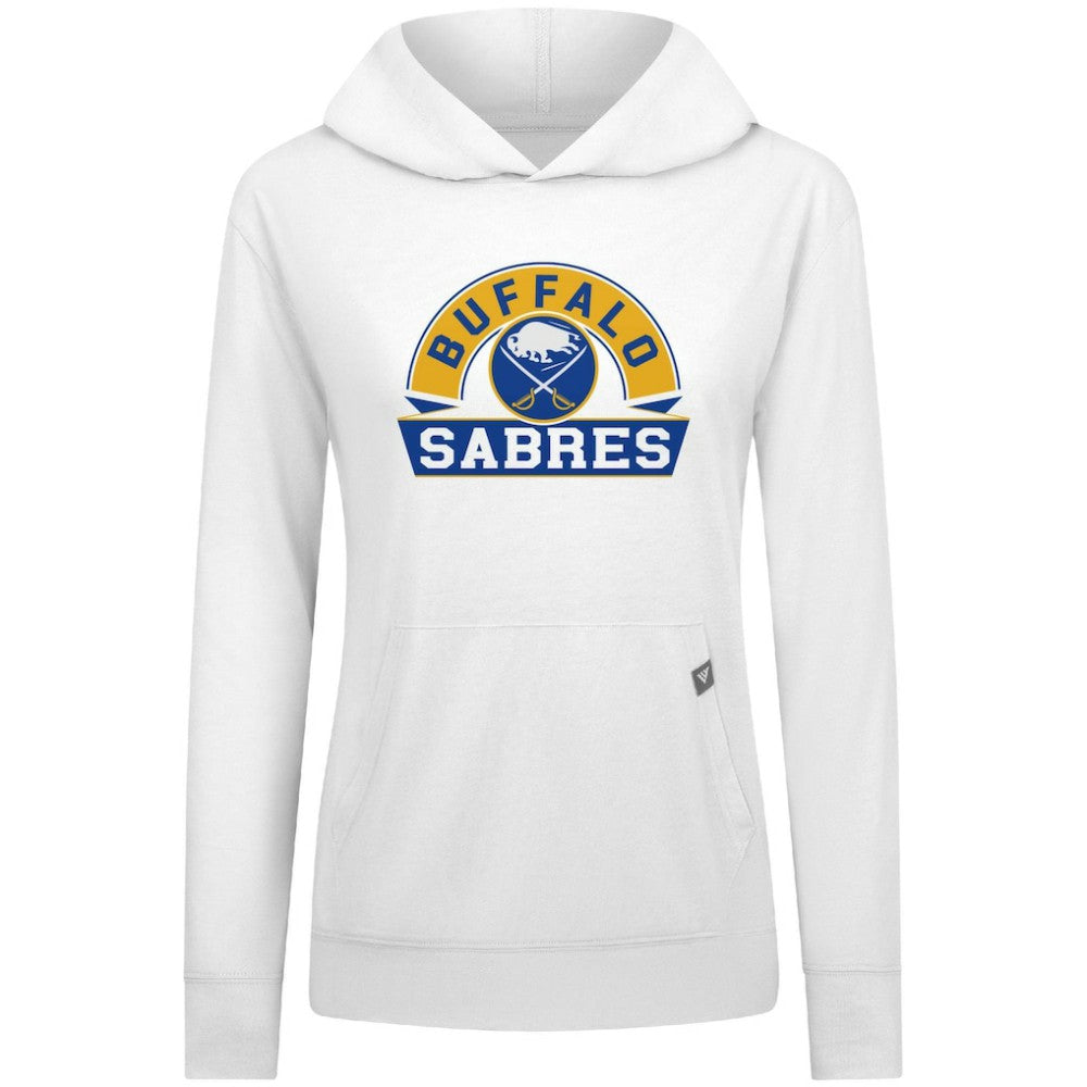 Buffalo Sabres - Levelwear Women's Relay Banner Arch Pullover Hoodie White