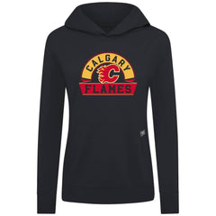 Calgary Flames - Levelwear Women's Relay Banner Arch Pullover Hoodie Black