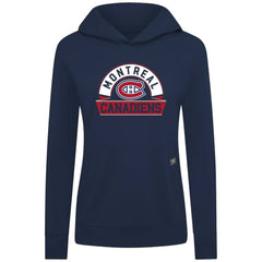 Montreal Canadiens - Levelwear Women's Relay Banner Arch Pullover Hoodie Navy