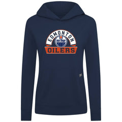 Edmonton Oilers - Levelwear Women's Relay Banner Arch Pullover Hoodie Navy