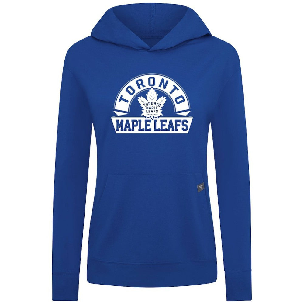 Toronto Maple Leafs - Levelwear Women's Relay Banner Arch Pullover Hoodie Royal