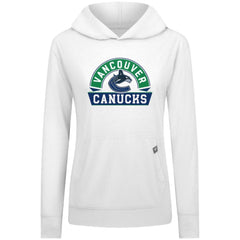 Vancouver Canucks - Levelwear Women's Relay Banner Arch Pullover Hoodie White