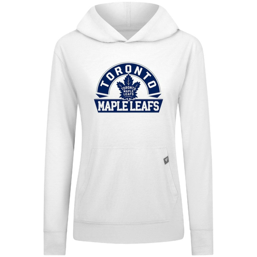 Toronto Maple Leafs - Levelwear Women's Relay Banner Arch Pullover Hoodie White