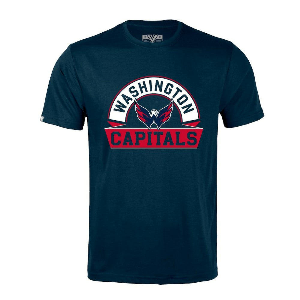 Washington Capitals Levelwear Richmond Banner Arch T-Shirt Navy