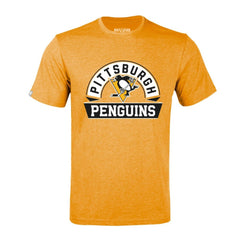 Pittsburgh Penguins Levelwear Richmond Banner Arch T-Shirt Gold