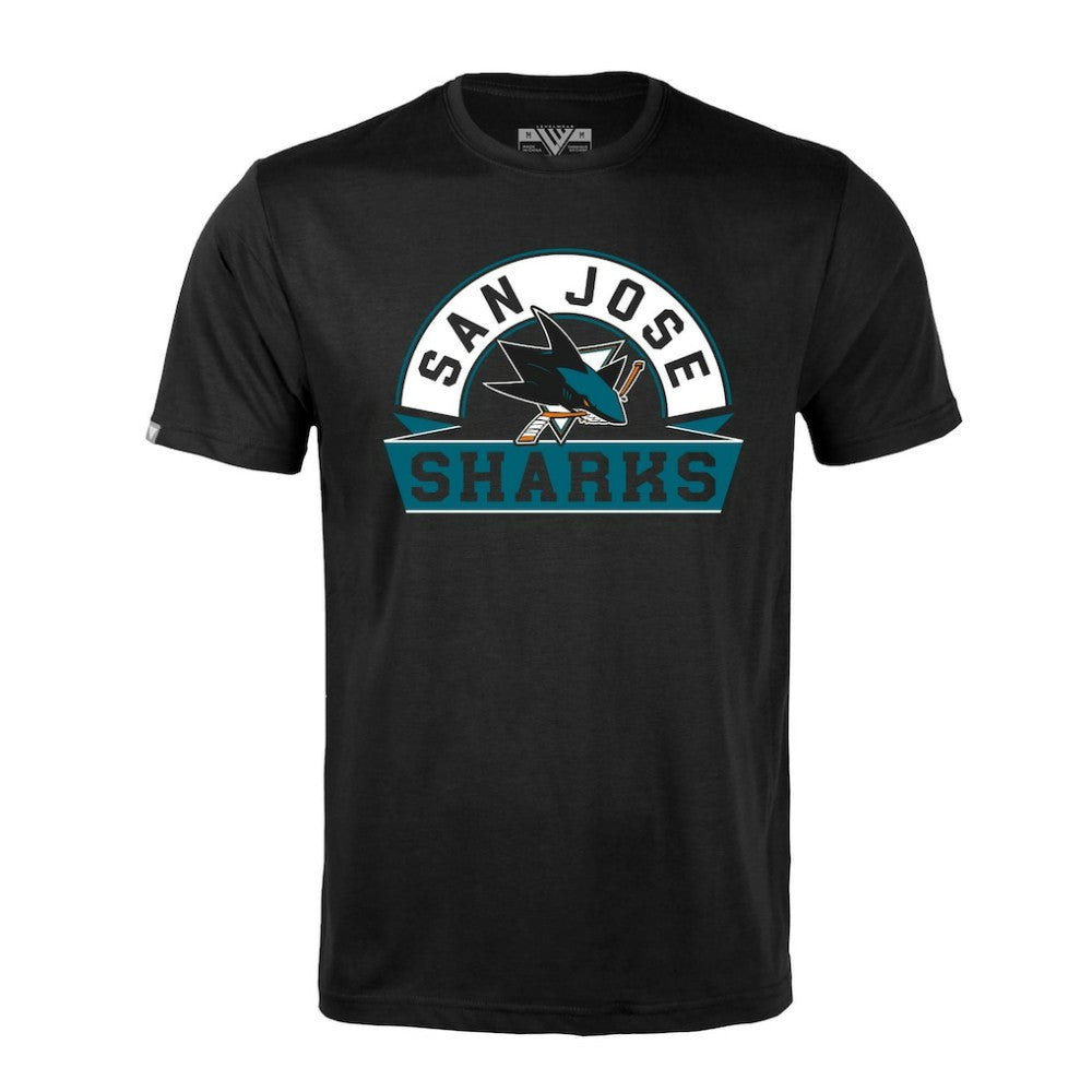 San Jose Sharks - Levelwear Richmond Banner Arch T-Shirt Black