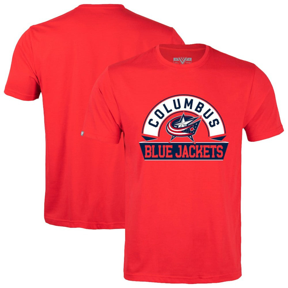 Columbus Blue Jackets - Levelwear Richmond Banner Arch T-Shirt Red