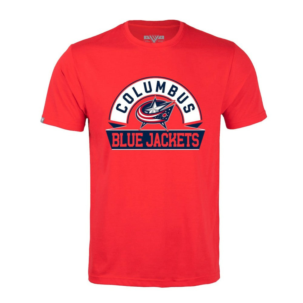 Columbus Blue Jackets - Levelwear Richmond Banner Arch T-Shirt Red