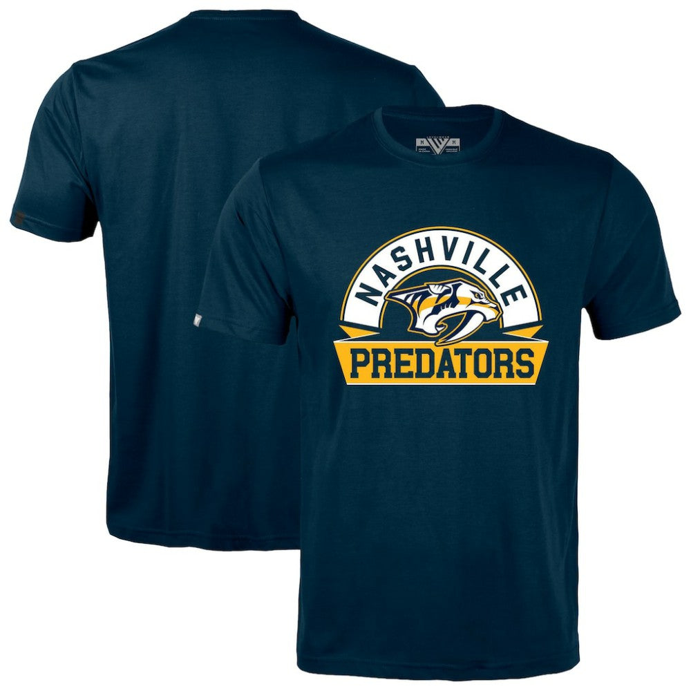 Nashville Predators - Levelwear Richmond Banner Arch T-Shirt Navy