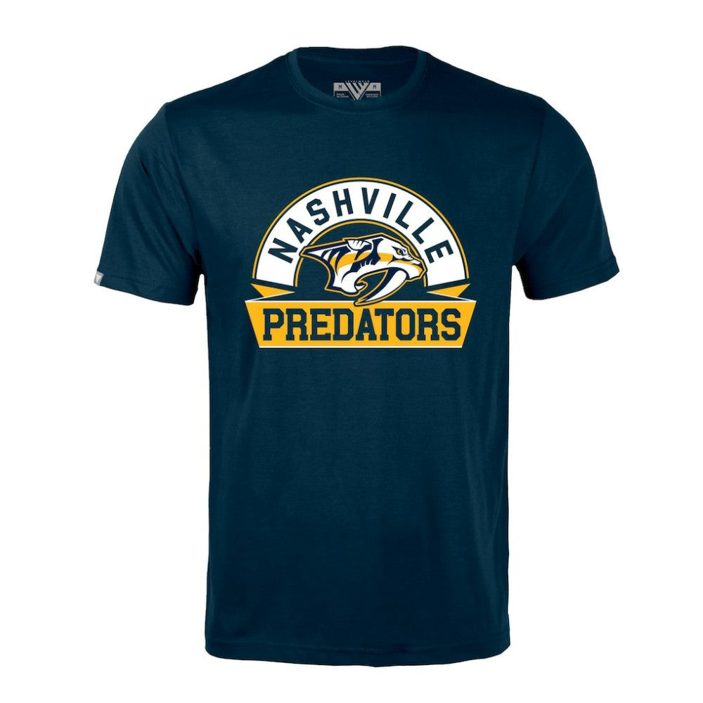 Nashville Predators - Levelwear Richmond Banner Arch T-Shirt Navy