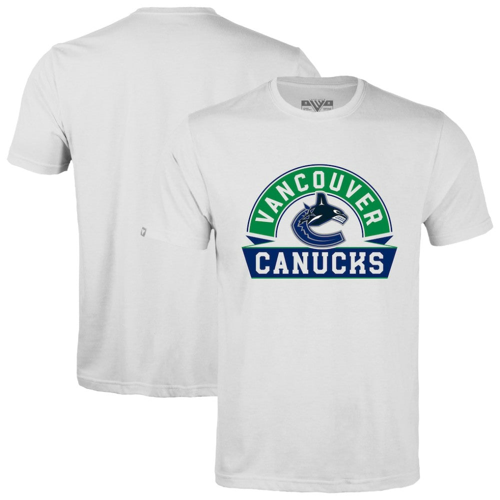 Vancouver Canucks - Levelwear Richmond Banner Arch T-Shirt White
