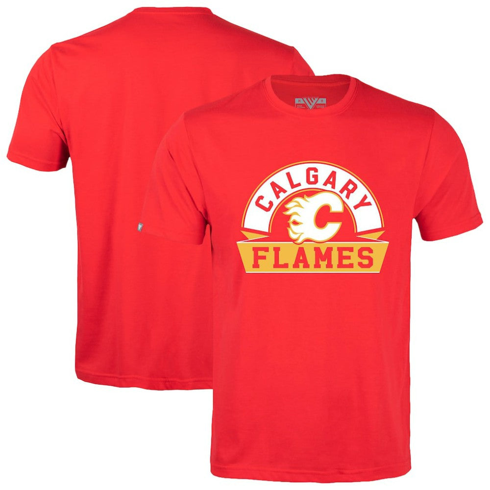Calgary Flames - Levelwear Richmond Banner Arch T-Shirt Red