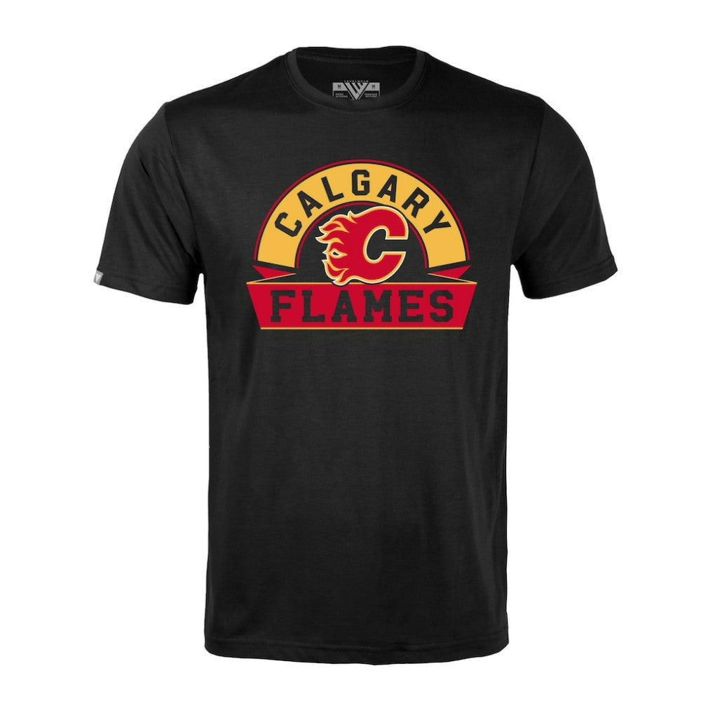 Calgary Flames - Levelwear Richmond Banner Arch T-Shirt Black