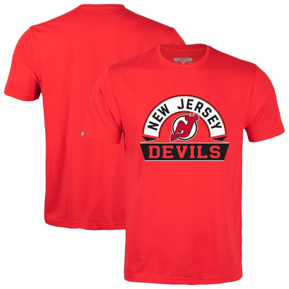 New Jersey Devils - Levelwear Richmond Banner Arch T-Shirt Red