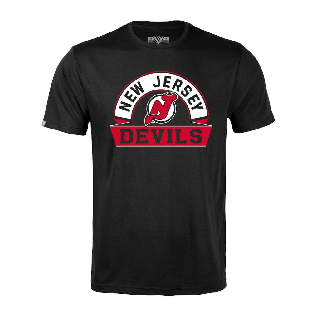 New Jersey Devils - Levelwear Richmond Banner Arch T-Shirt Black