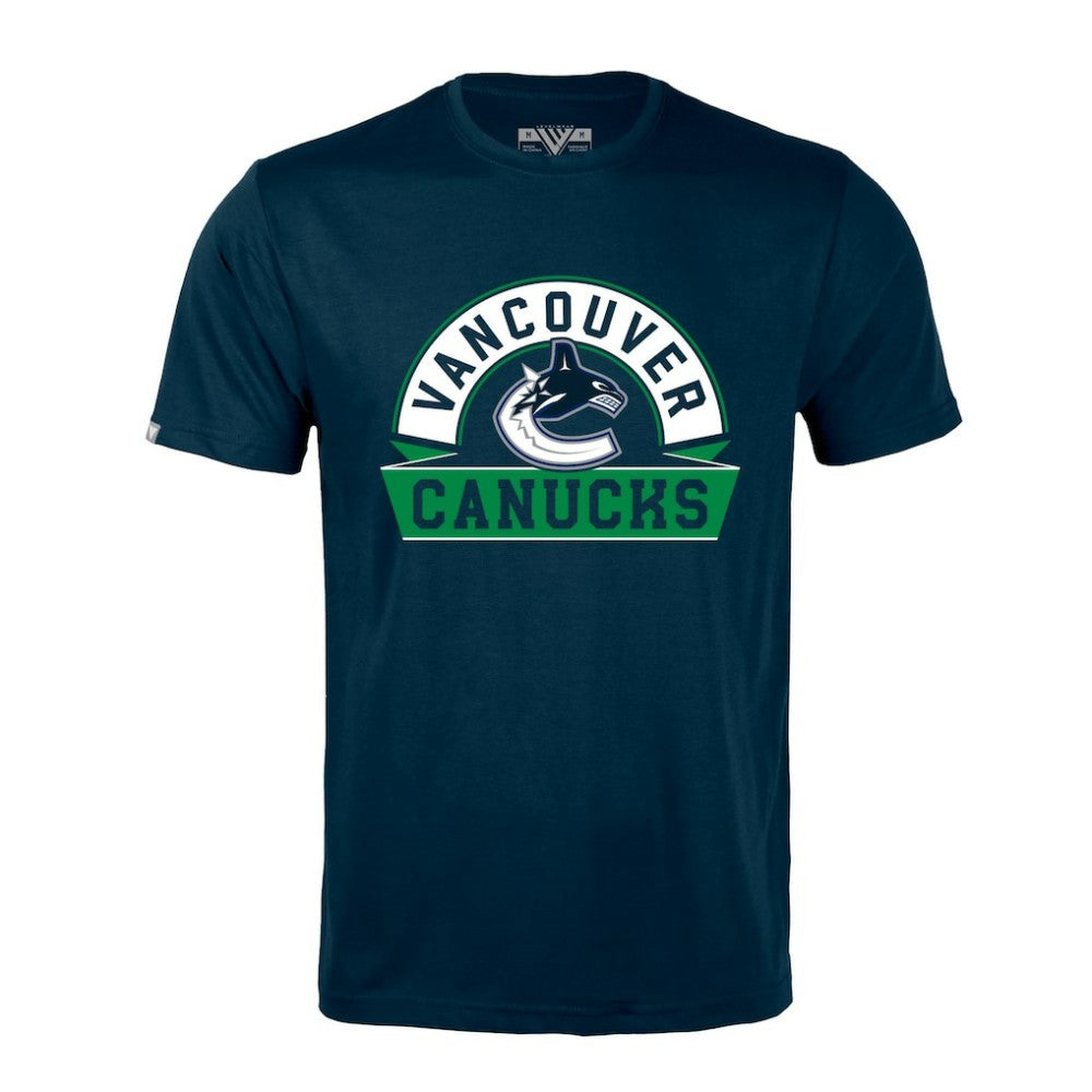 Vancouver Canucks - Levelwear Richmond Banner Arch T-Shirt Navy