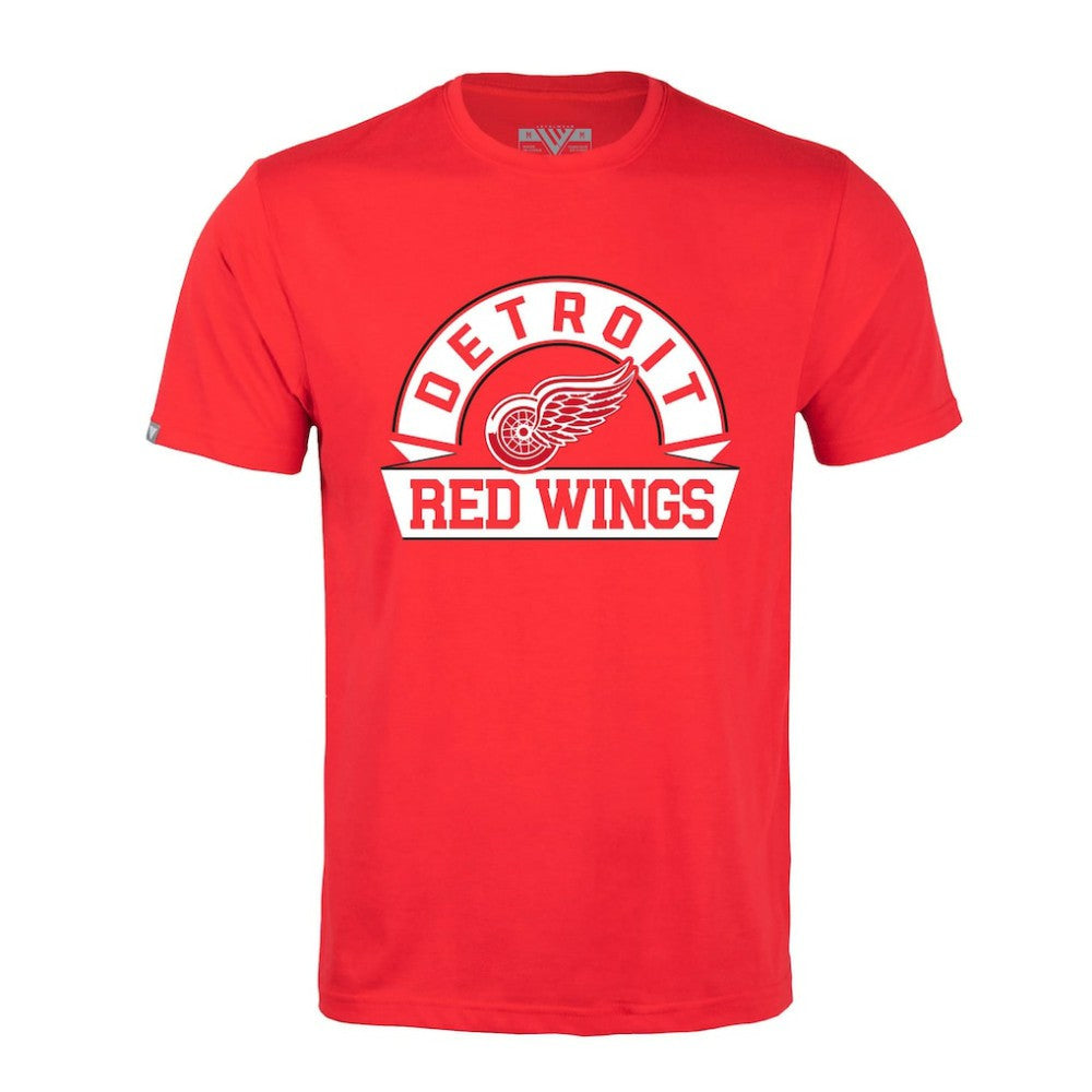 Detroit Red Wings - Levelwear Richmond Banner Arch T-Shirt Red