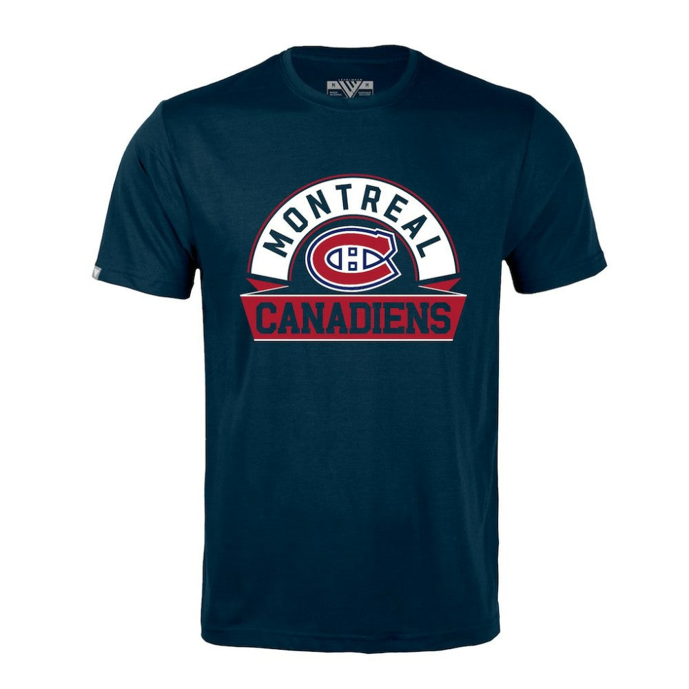 Montreal Canadiens - Levelwear Richmond Banner Arch T-Shirt Navy