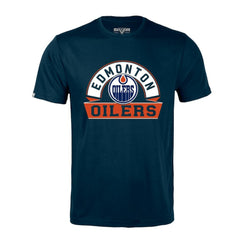 Edmonton Oilers - Levelwear Richmond Banner Arch T-Shirt Navy