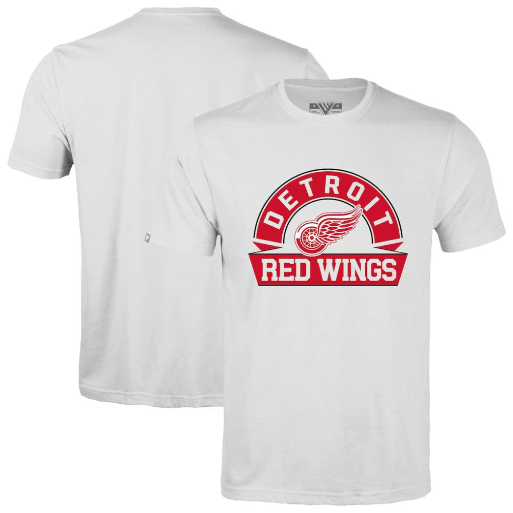 Detroit Red Wings - Levelwear Richmond Banner Arch T-Shirt White
