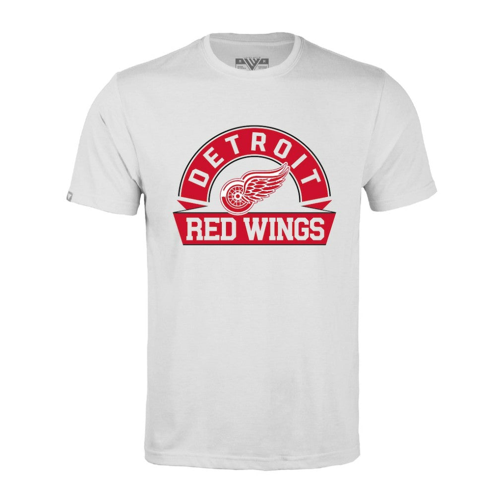 Detroit Red Wings - Levelwear Richmond Banner Arch T-Shirt White