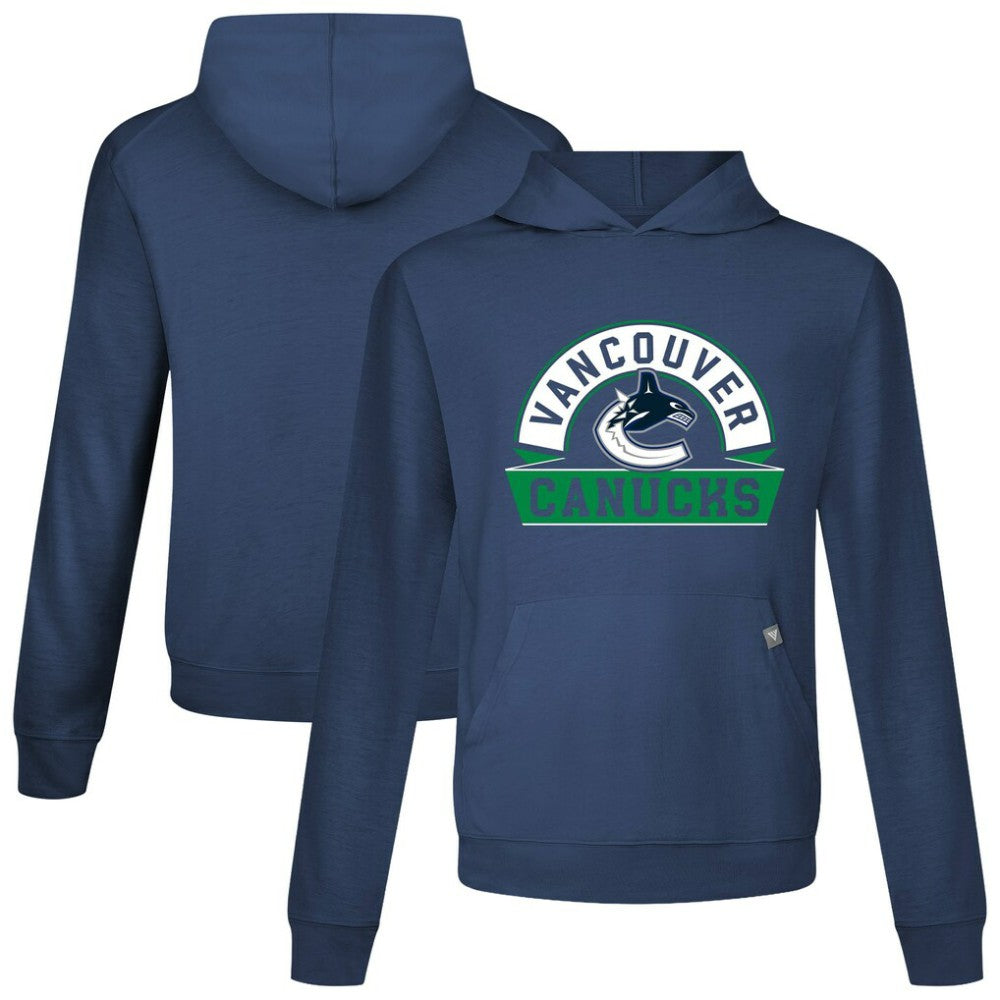 Vancouver Canucks - Levelwear Relay Banner Arch Pullover Hoodie Navy