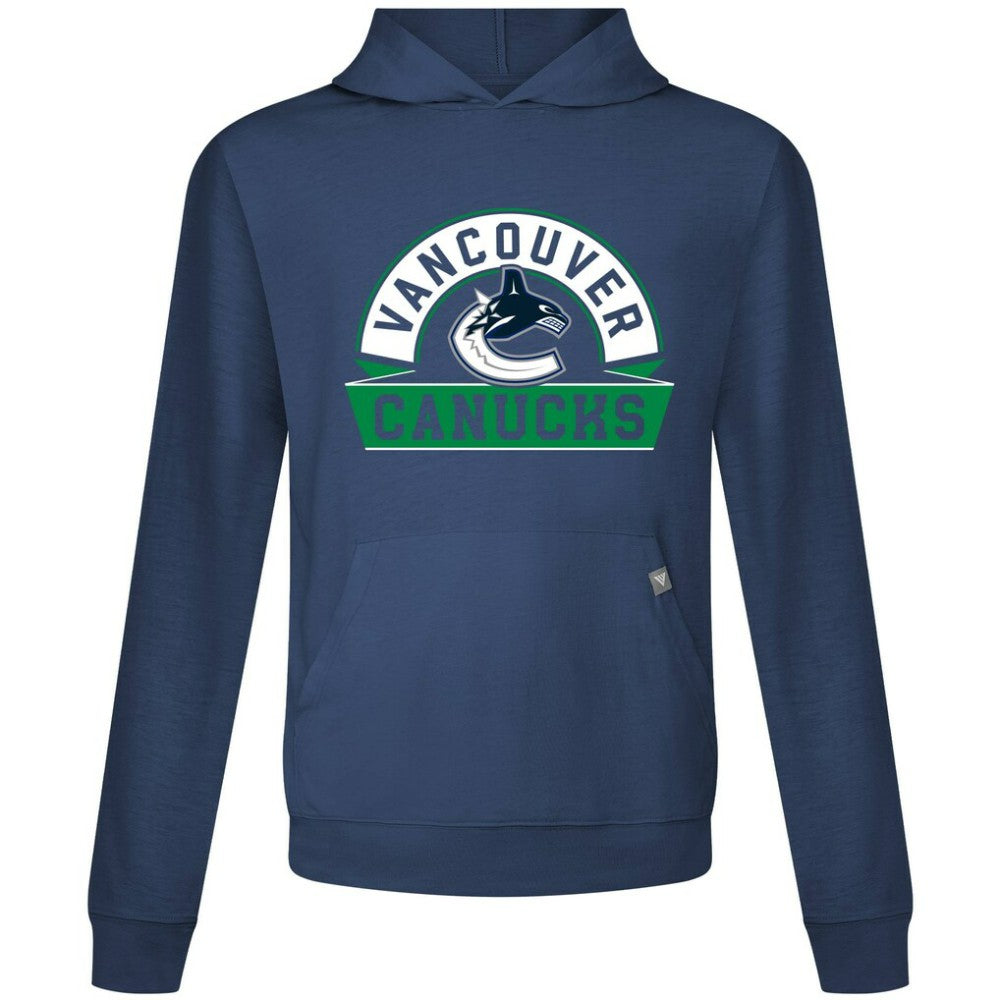 Vancouver Canucks - Levelwear Relay Banner Arch Pullover Hoodie Navy