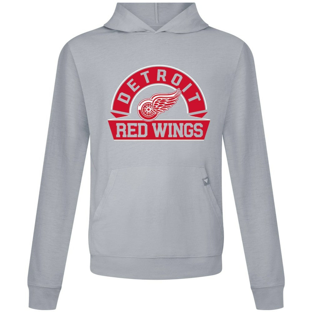 Detroit Red Wings - Levelwear Relay Banner Arch Pullover Hoodie Gray
