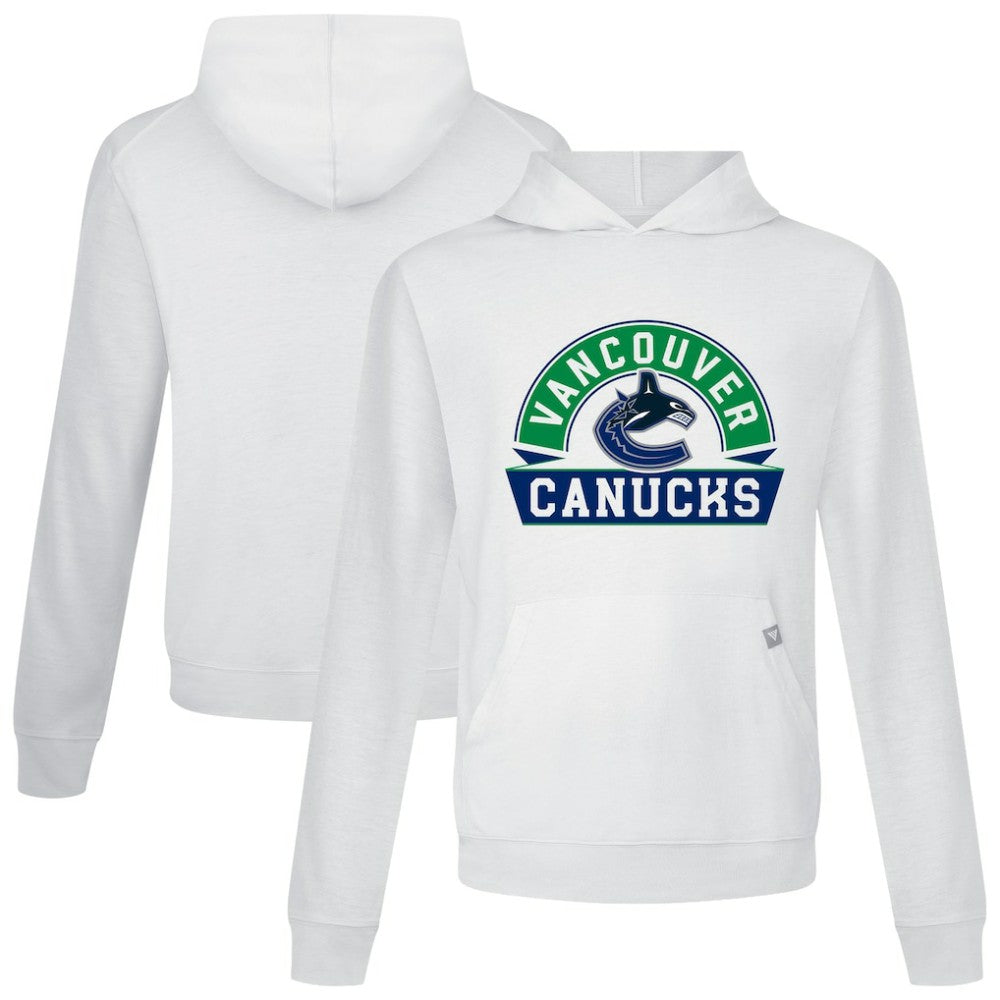Vancouver Canucks - Levelwear Relay Banner Arch Pullover Hoodie White