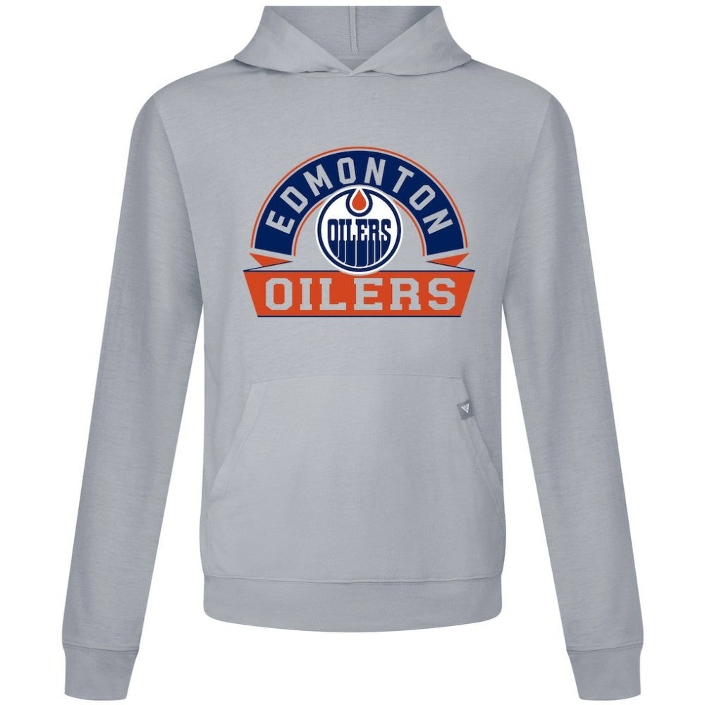 Edmonton Oilers - Levelwear Relay Banner Arch Pullover Hoodie Gray