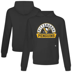 Pittsburgh Penguins Levelwear Relay Banner Arch Pullover Hoodie Black