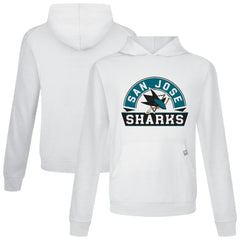 San Jose Sharks - Levelwear Relay Banner Arch Pullover Hoodie White