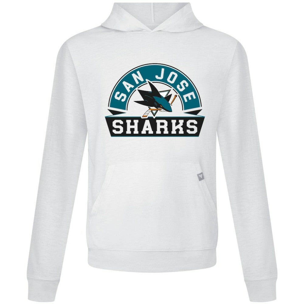 San Jose Sharks - Levelwear Relay Banner Arch Pullover Hoodie White