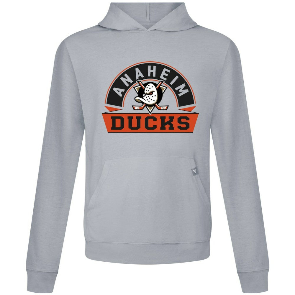 Anaheim Ducks - Levelwear Relay Banner Arch Pullover Hoodie Gray