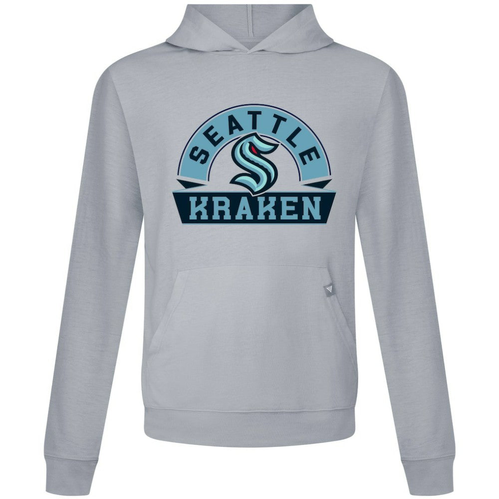 Seattle Kraken Levelwear Relay Banner Arch Pullover Hoodie Gray