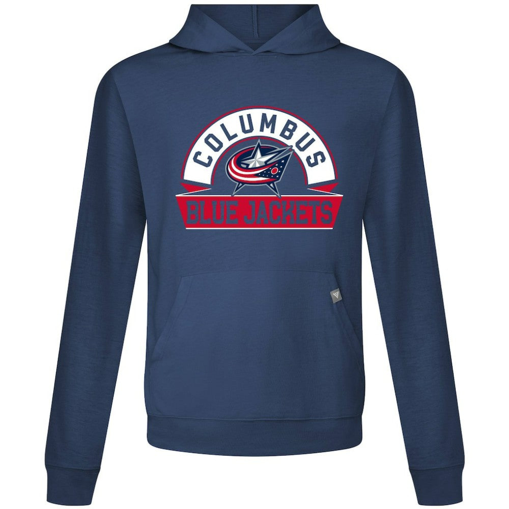 Columbus Blue Jackets - Levelwear Relay Banner Arch Pullover Hoodie Navy