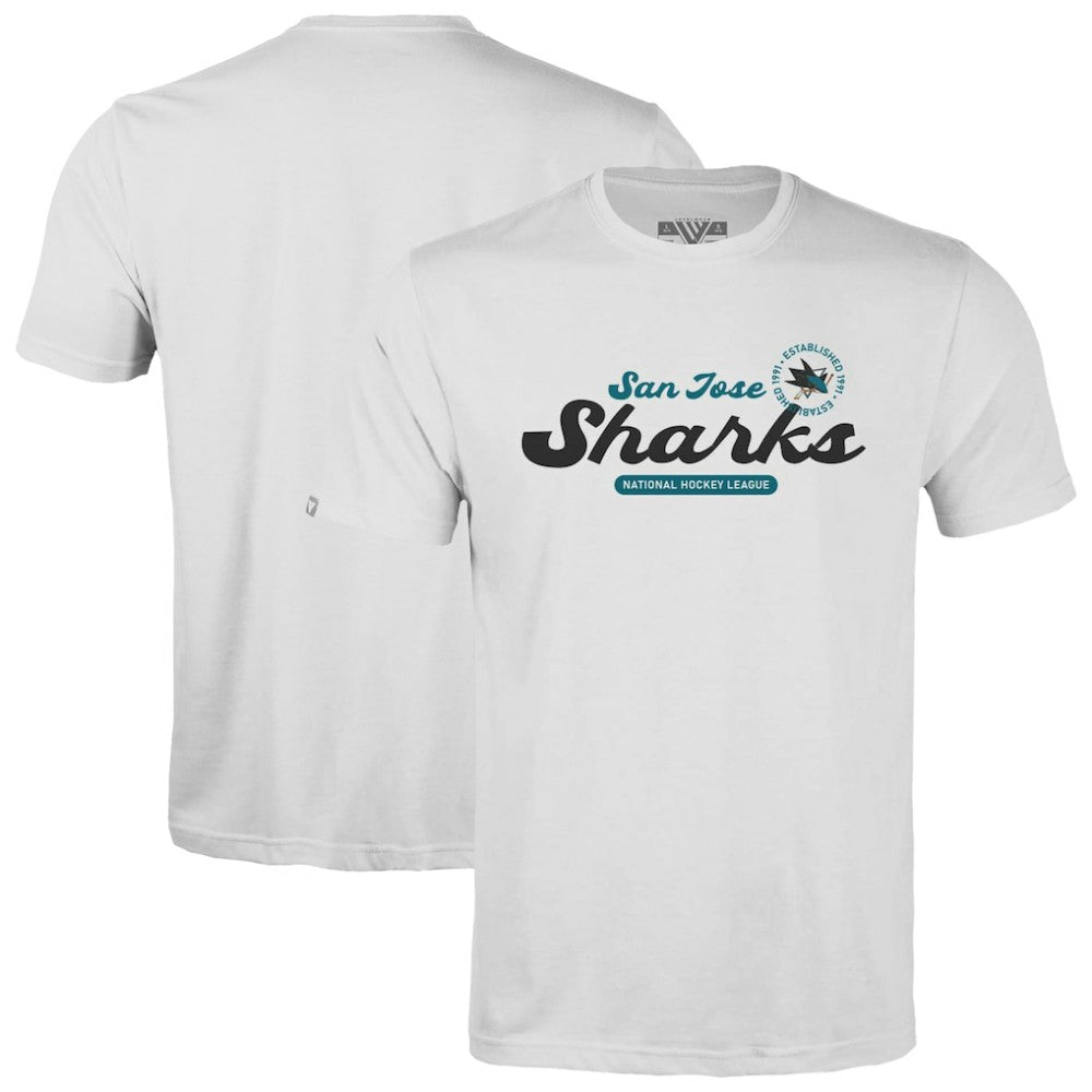 San Jose Sharks - Levelwear Youth Little Richmond Monument T-Shirt White
