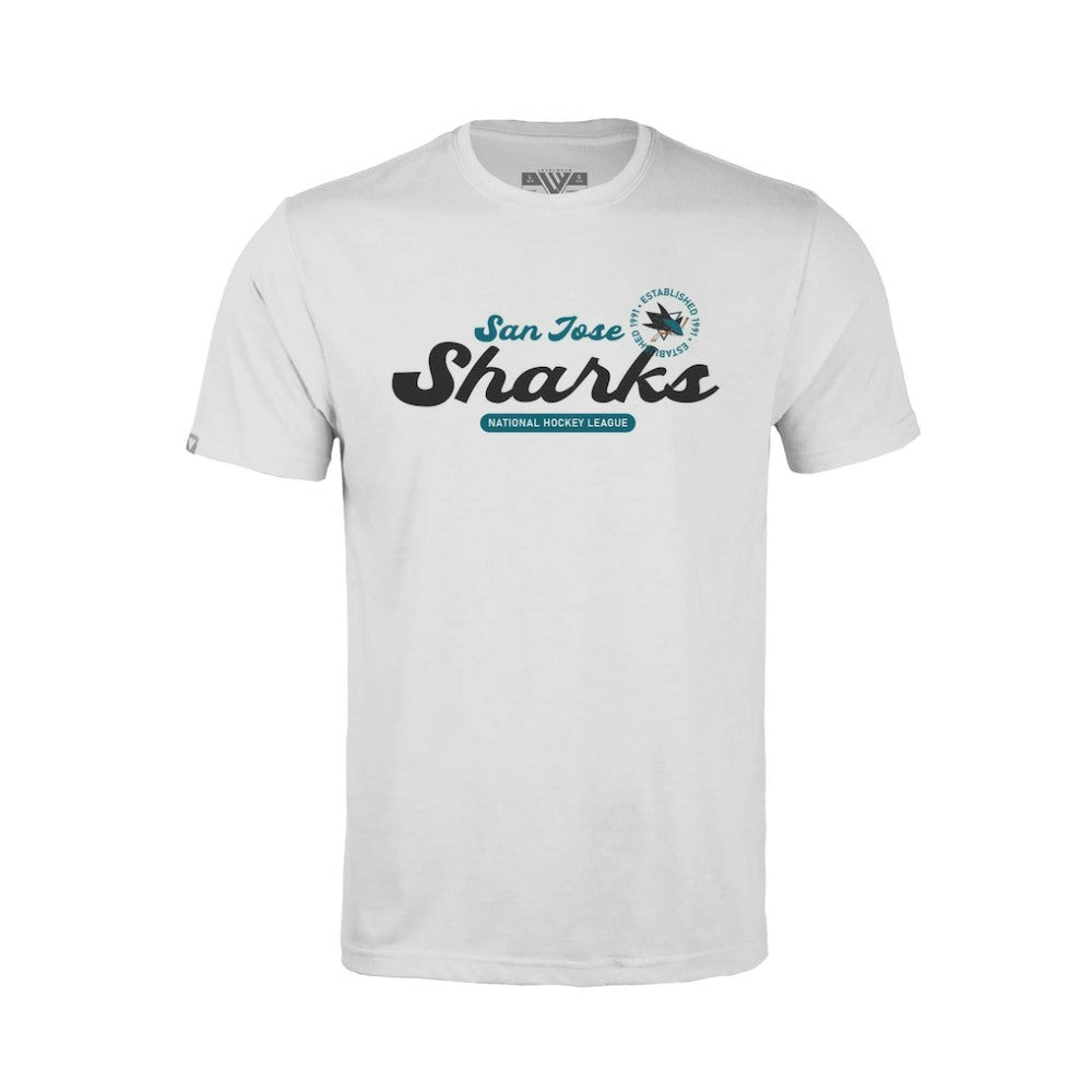San Jose Sharks - Levelwear Youth Little Richmond Monument T-Shirt White