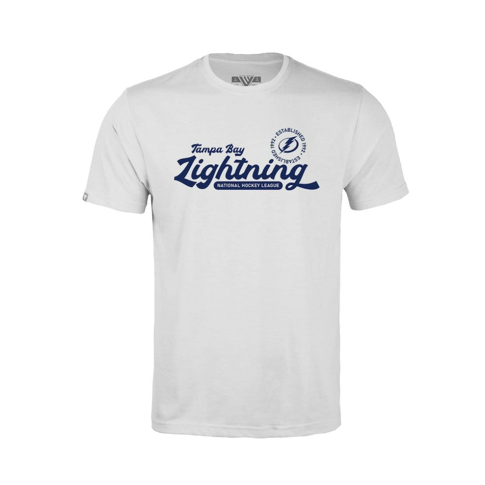 Tampa Bay Lightning - Levelwear Youth Little Richmond Monument T-Shirt White