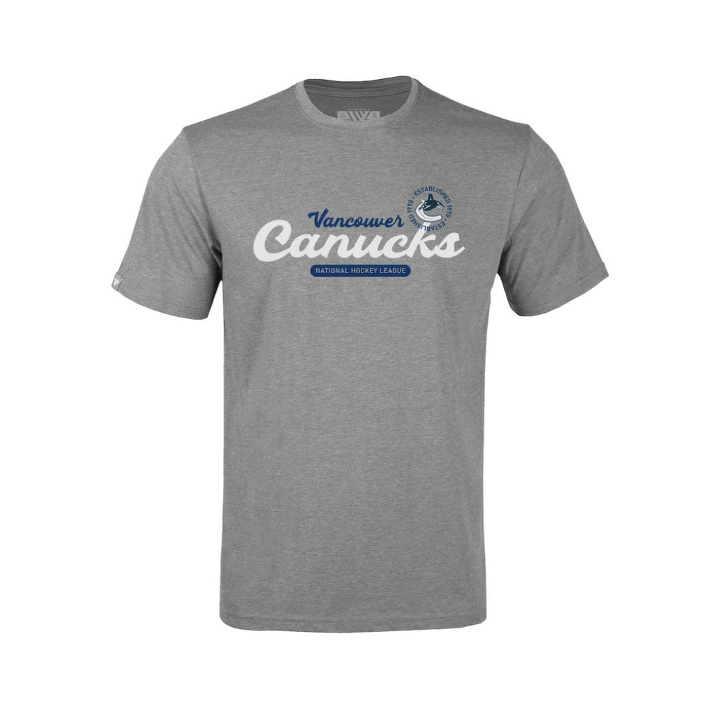 Vancouver Canucks - Levelwear Youth Little Richmond Monument T-Shirt Gray