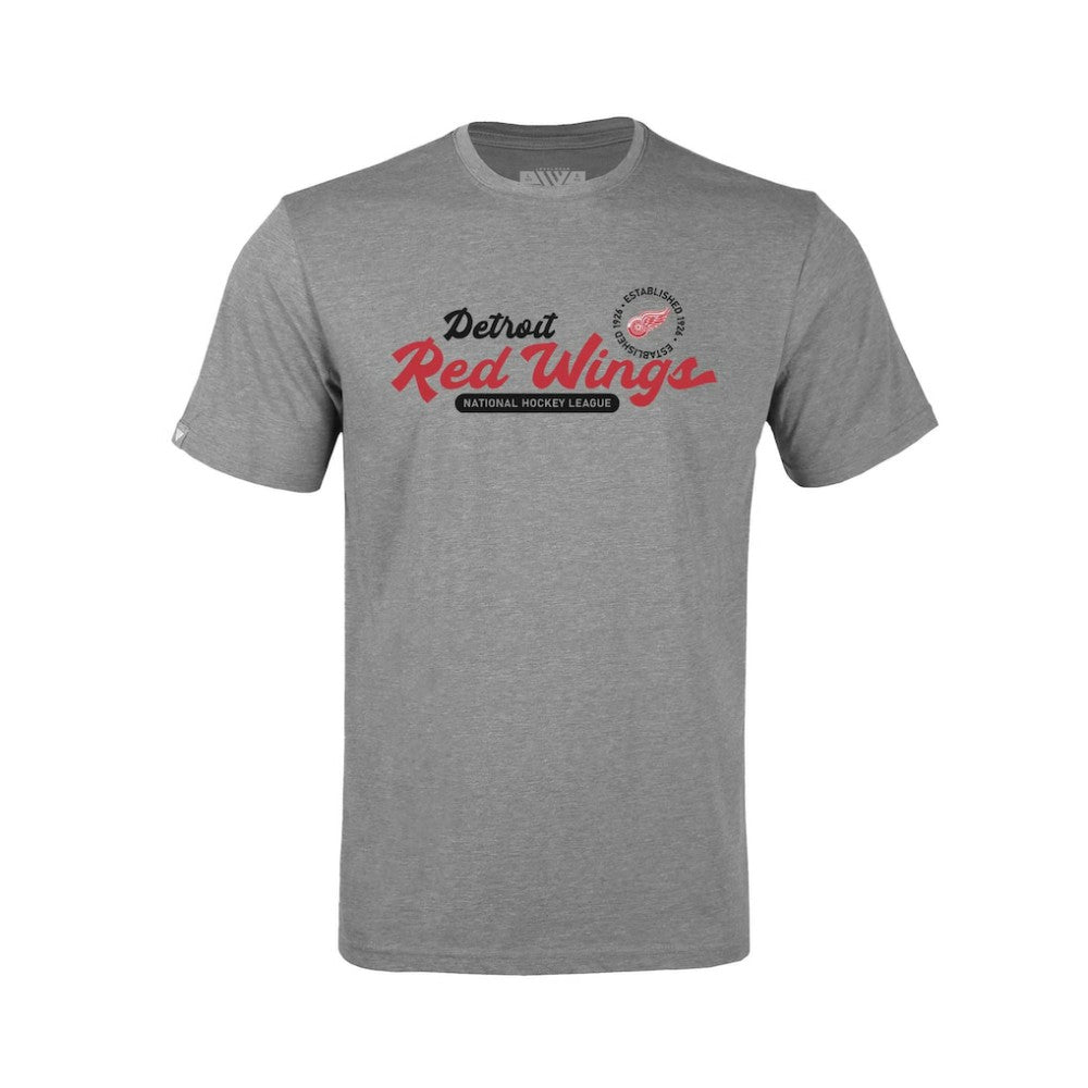Detroit Red Wings - Levelwear Youth Little Richmond Monument T-Shirt Gray