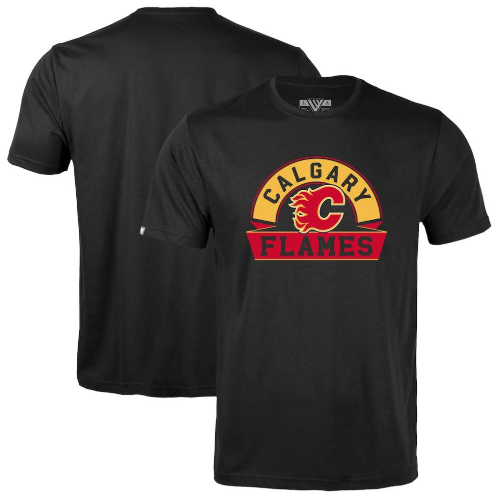 Calgary Flames - Levelwear Youth Little Richmond Banner Arch T-Shirt Black