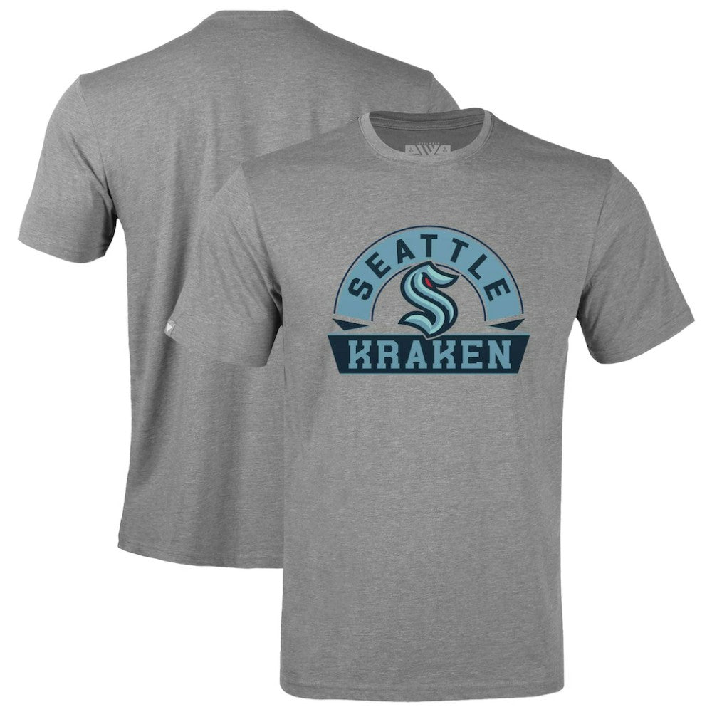 Seattle Kraken Levelwear Youth Little Richmond Banner Arch T-Shirt Gray